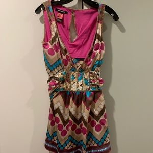 Quotation Tie Back Tunic